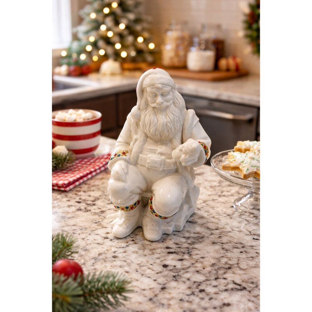 LENOX CHINA JEWELS SANTA'S TOYSHOP MINT Santa 5TH in series TOY SHOP